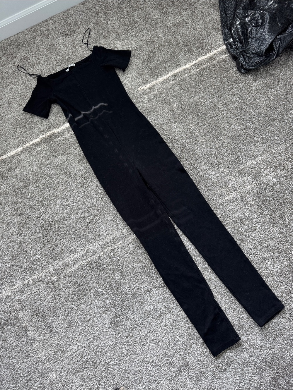 Zara Women's Black Fitted Jumpsuit